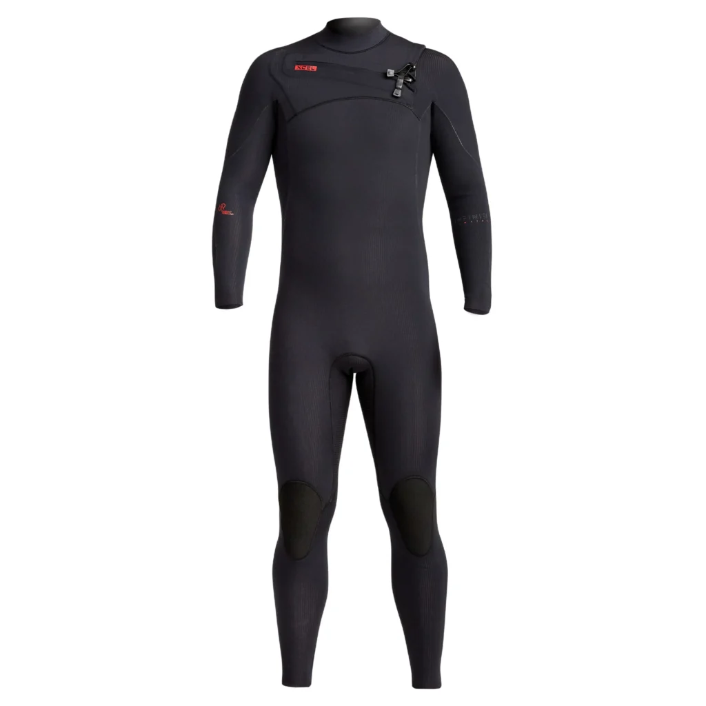 Zwart Xcel Infiniti heren wetsuit, vooraanzicht