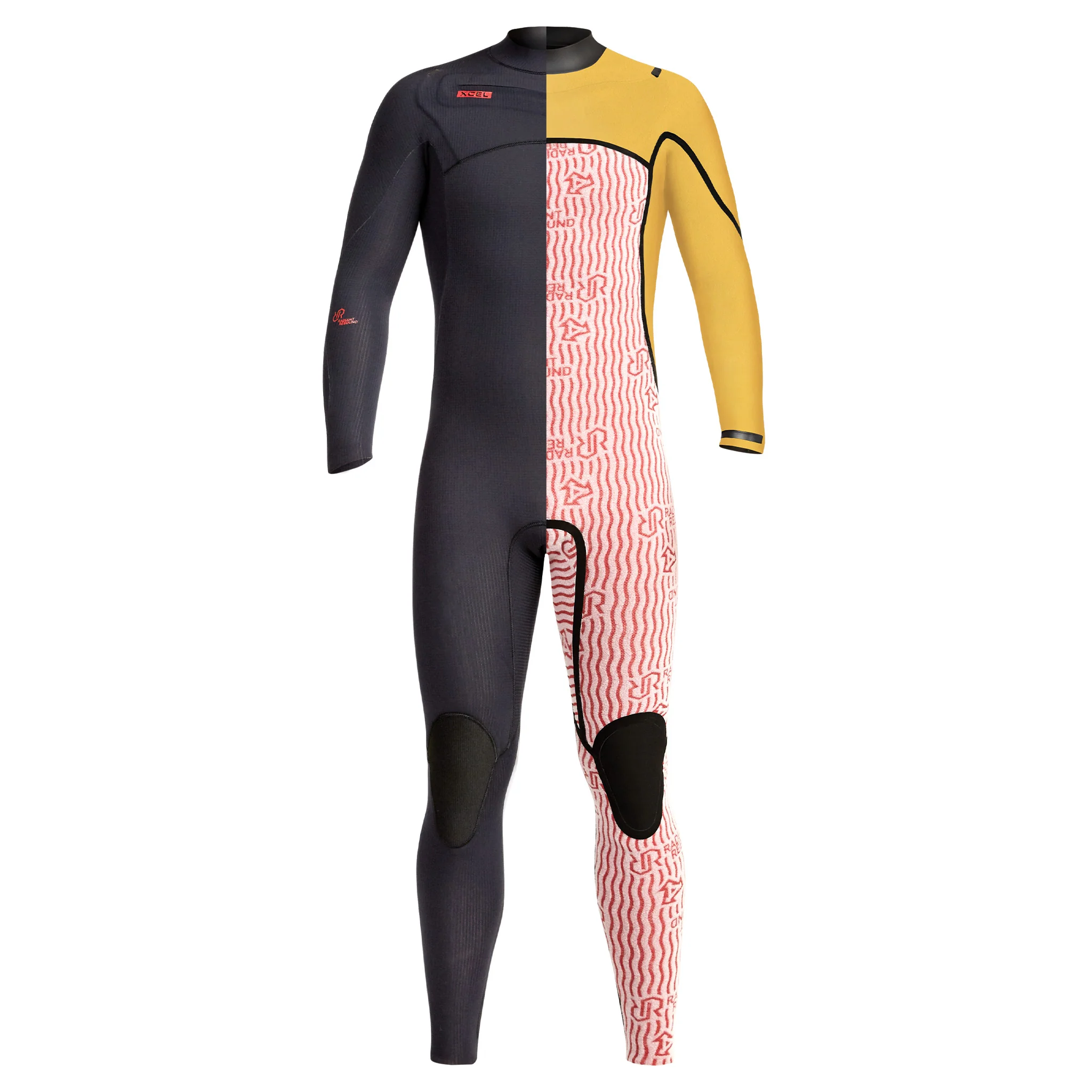 Binnenvoering en buitenkant van een Xcel Infiniti heren wetsuit