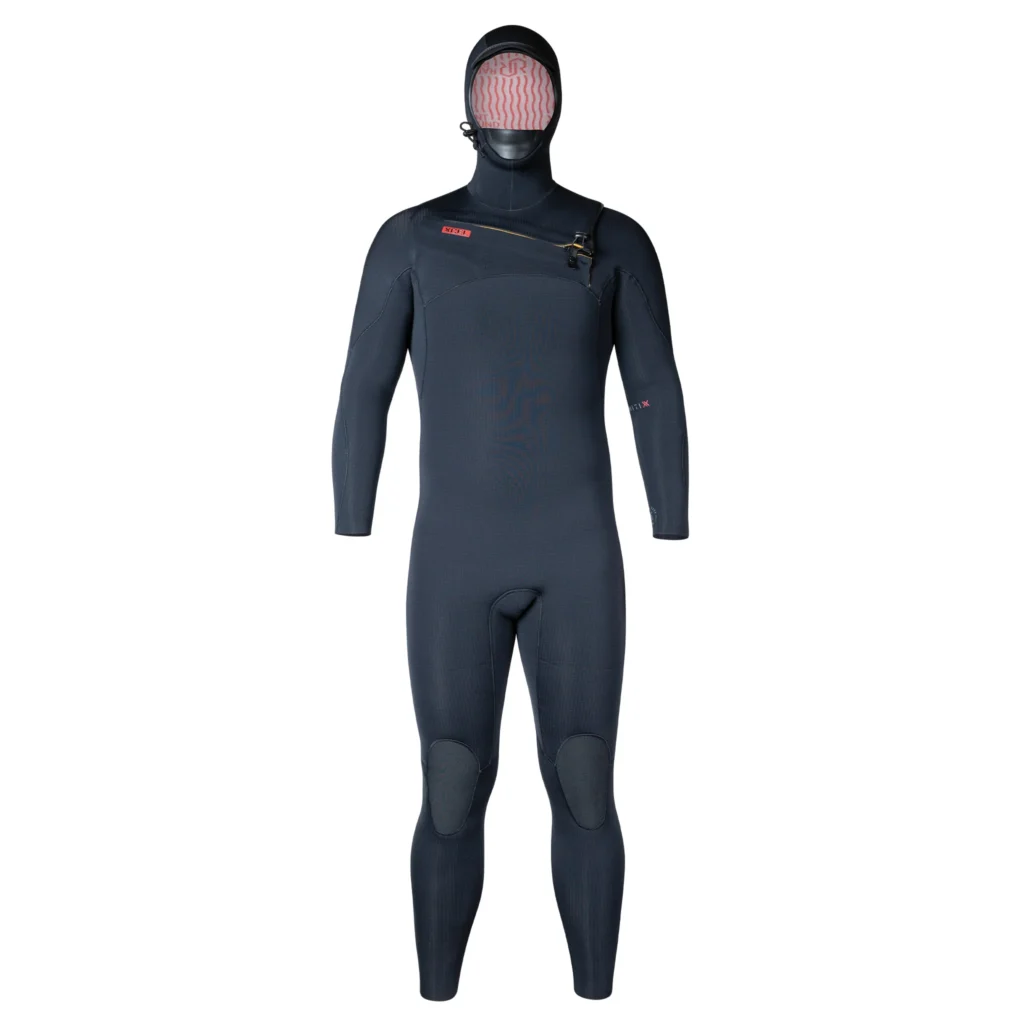 Zwart Xcel Infiniti heren wetsuit met capuchon, vooraanzicht